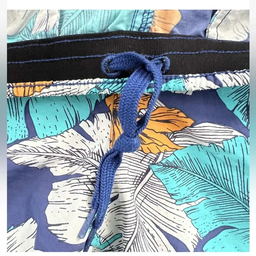 Patagonia Best Fronds Channel Blue Hibiscus Print Baggies Short 5